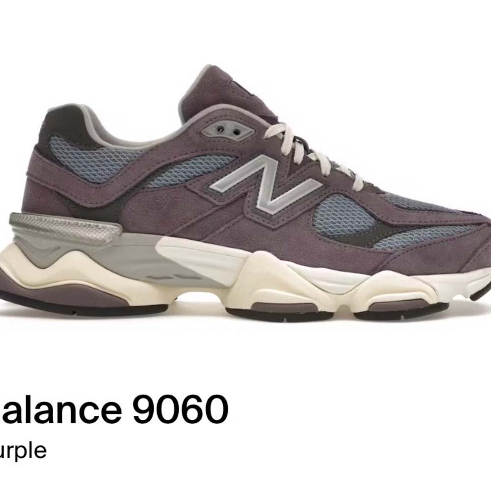 New Balance Purple and Gray 9060 Retro Runner